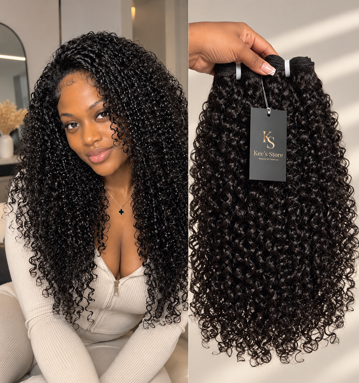 Pixie Curly – Extensions 100 % Cheveux Humains Vierges