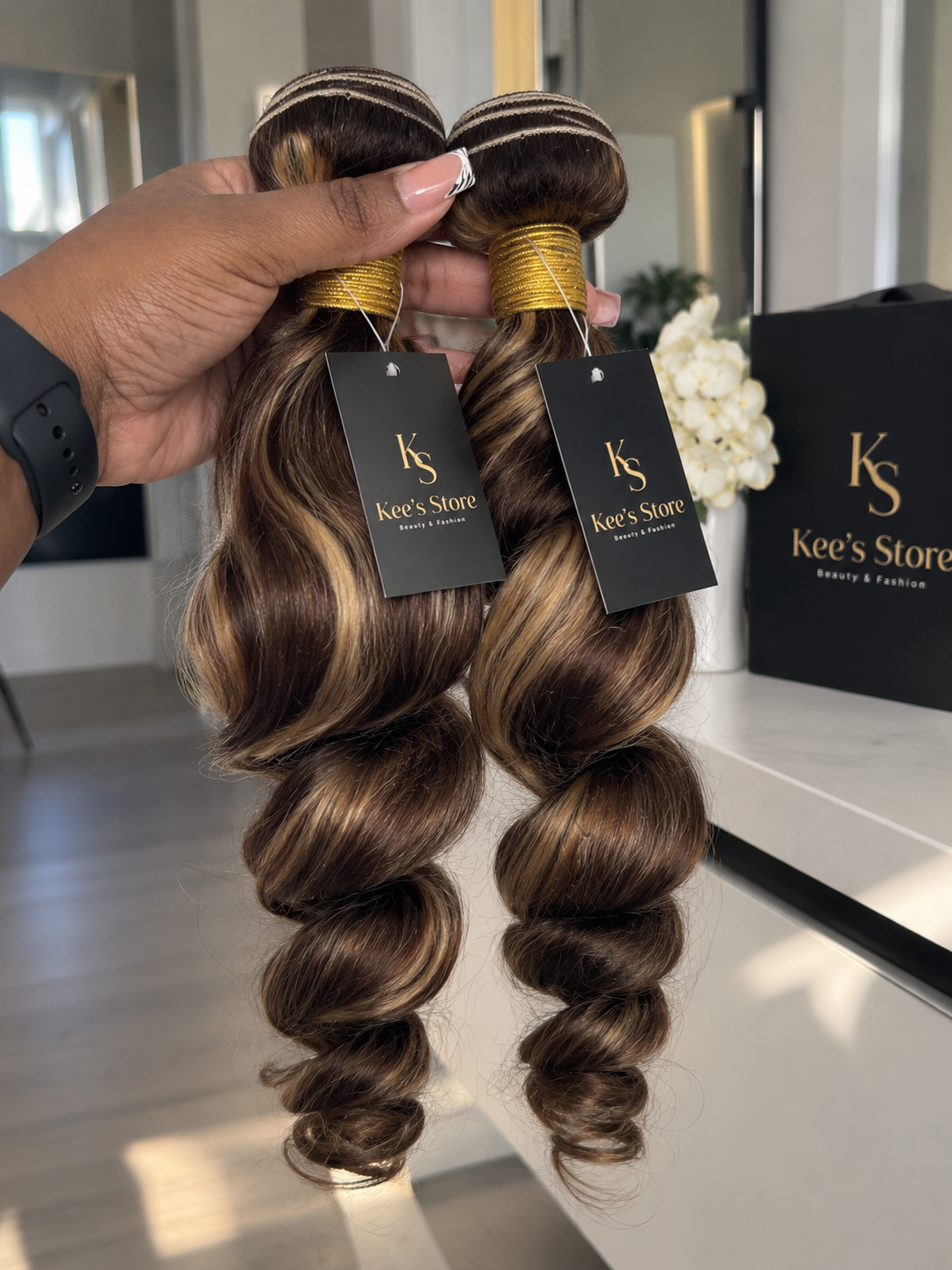 Loose Wave Highlight – Extensions en Cheveux Vierges Vietnamiens 100 % Humains