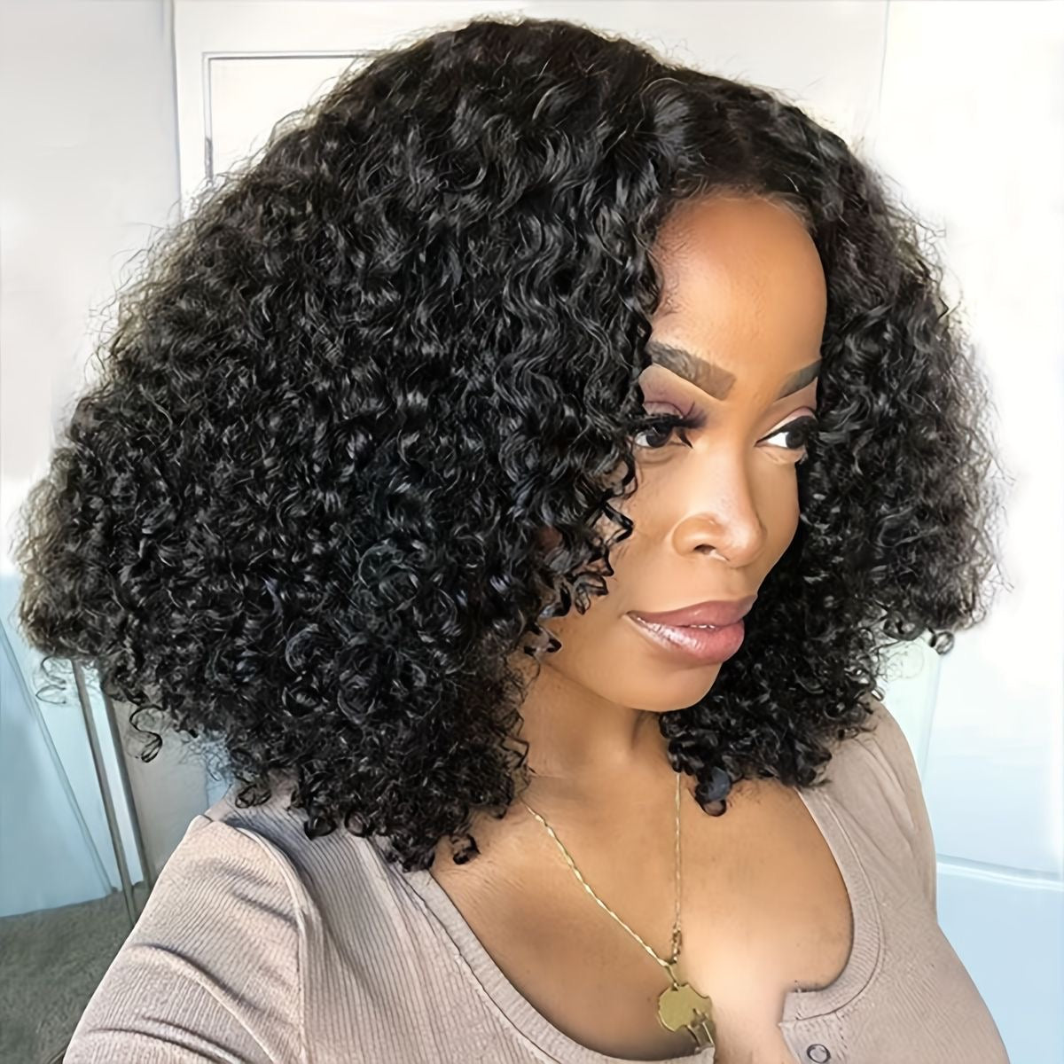 Glueless Wig 4*4  Kinky Curly Hair