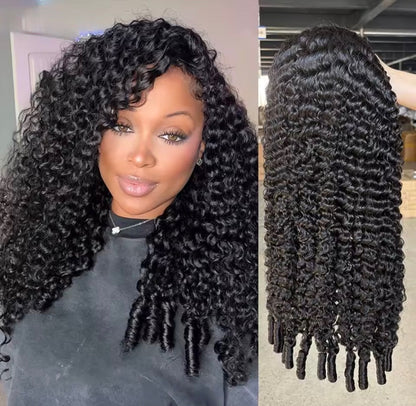 Instant Glam - 250% Density Curly Half Wig (20 inches)