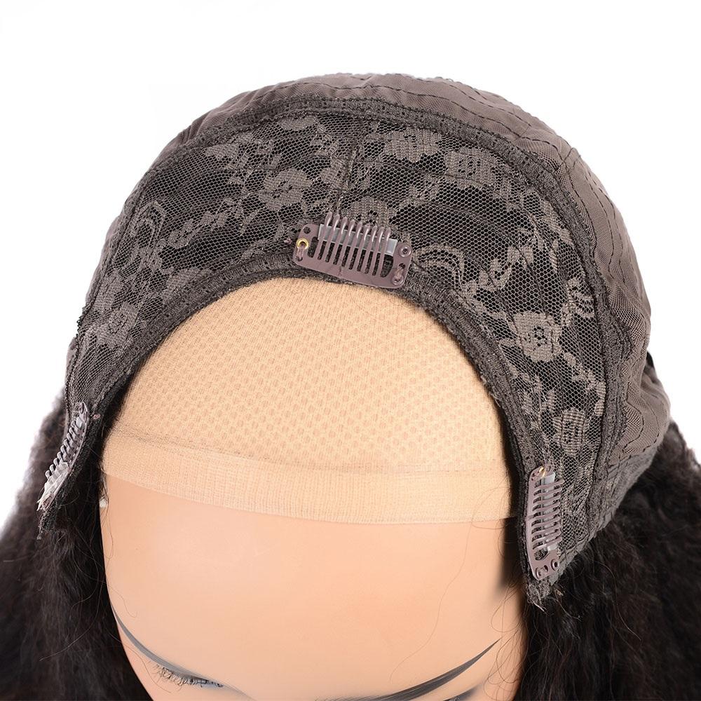 Perruque U-Part en Cheveux Vierges – Ondulation Deep Wave (20 pouces)
