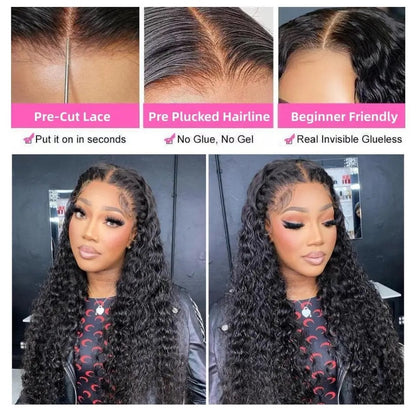 Deep Wave Glueless Wig 4*6