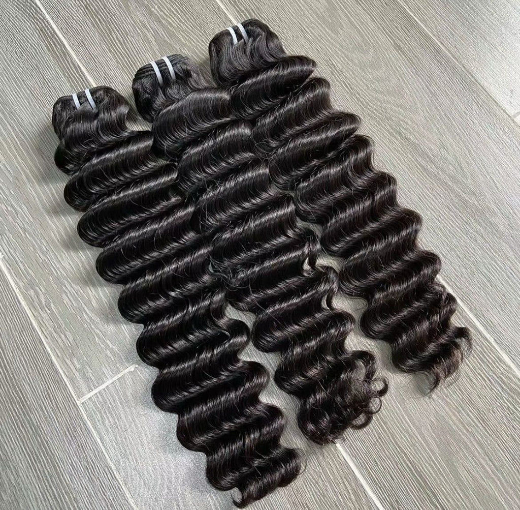 Bundles Extensions Deep Wave – 100 % Cheveux Humains Vierges