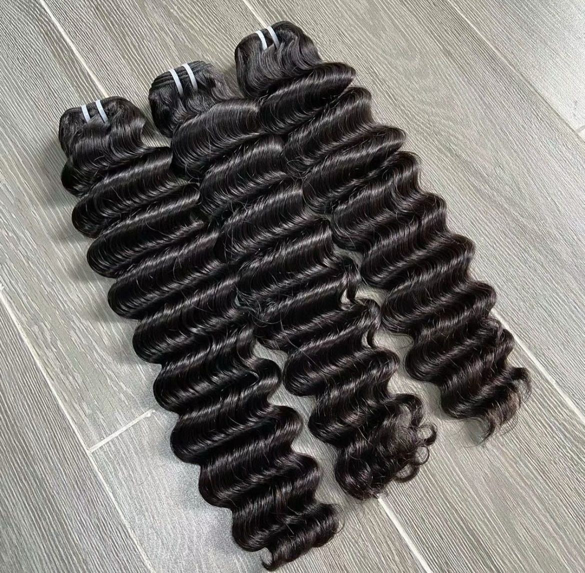 Bundles Extensions Deep Wave – 100 % Cheveux Humains Vierges