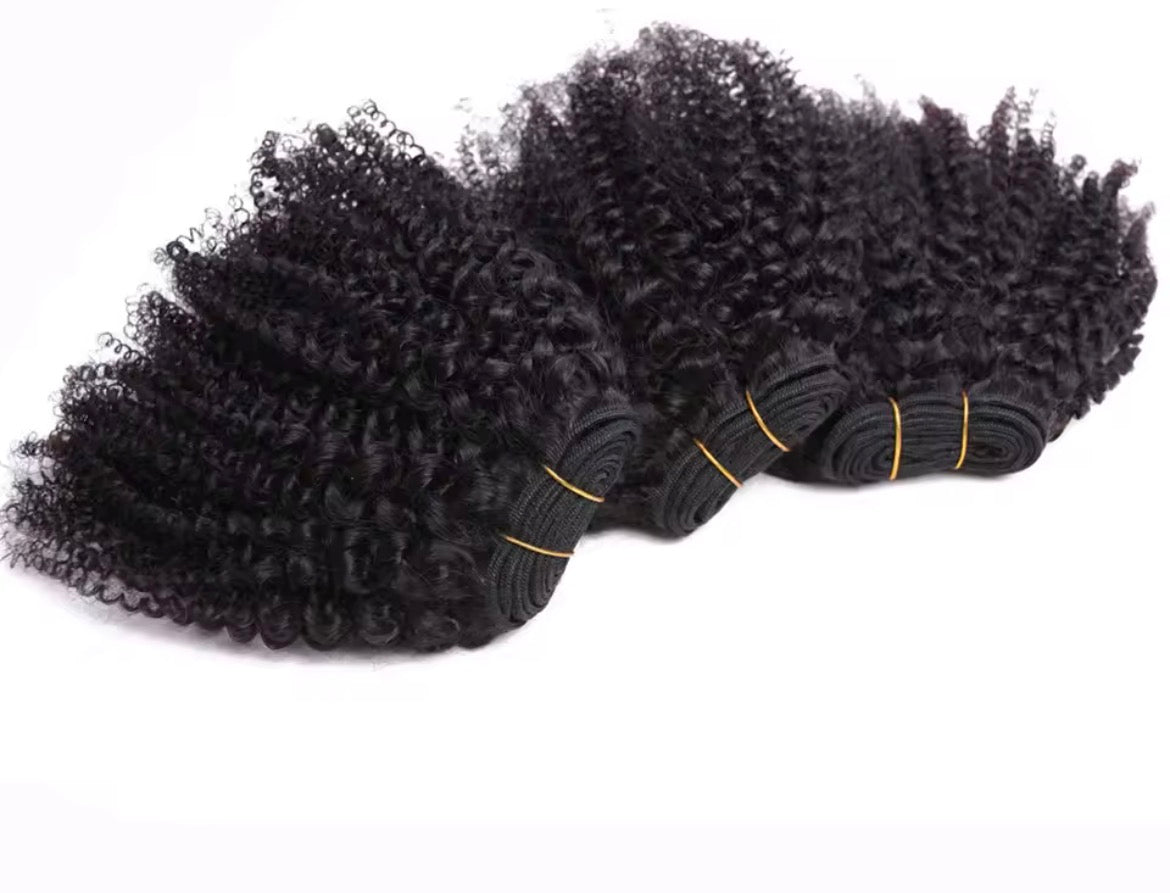 Bundles- Extensions Afro Curly – 100 % Cheveux Humains Vierges