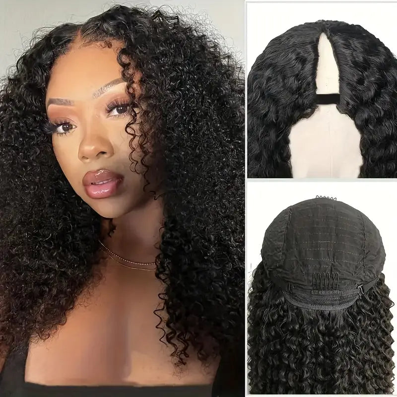 Real Blend - Curly U-Part Virgin Hair Wig (22 inches)
