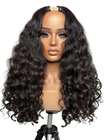 Instant Seamless - Deep Wave U-Part Virgin Hair Wig (20 inches)