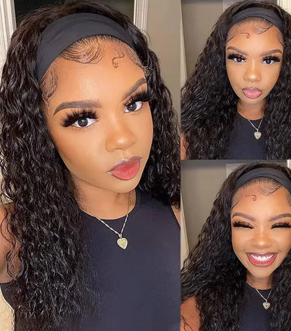 Throw & Go - Deep Wave Headband Wig (18 inches)