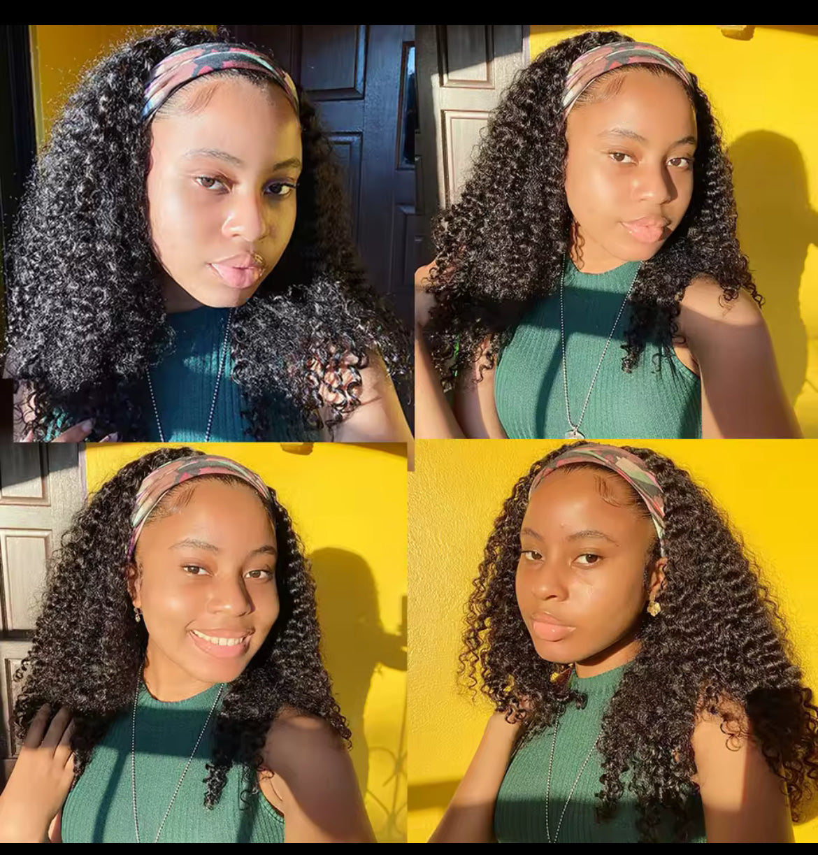 Throw & Go - Deep Wave Headband Wig (18 inches)