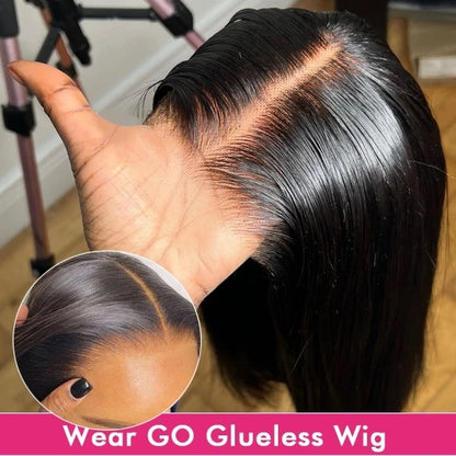 Glueless wig human bob straight