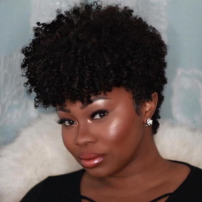 No Lace Wig Afro Curly