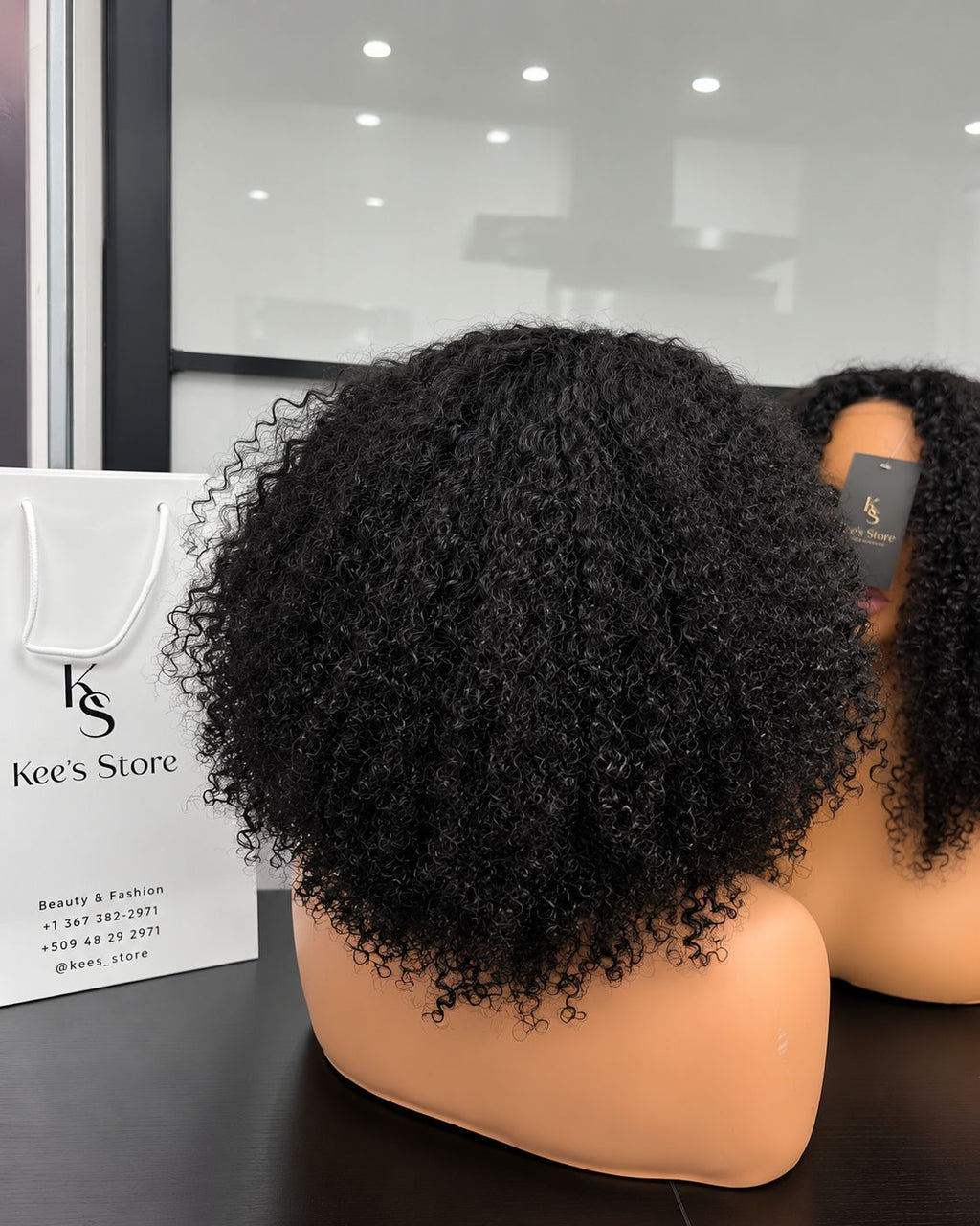 Perruque bandeau afro curly 16 pouces