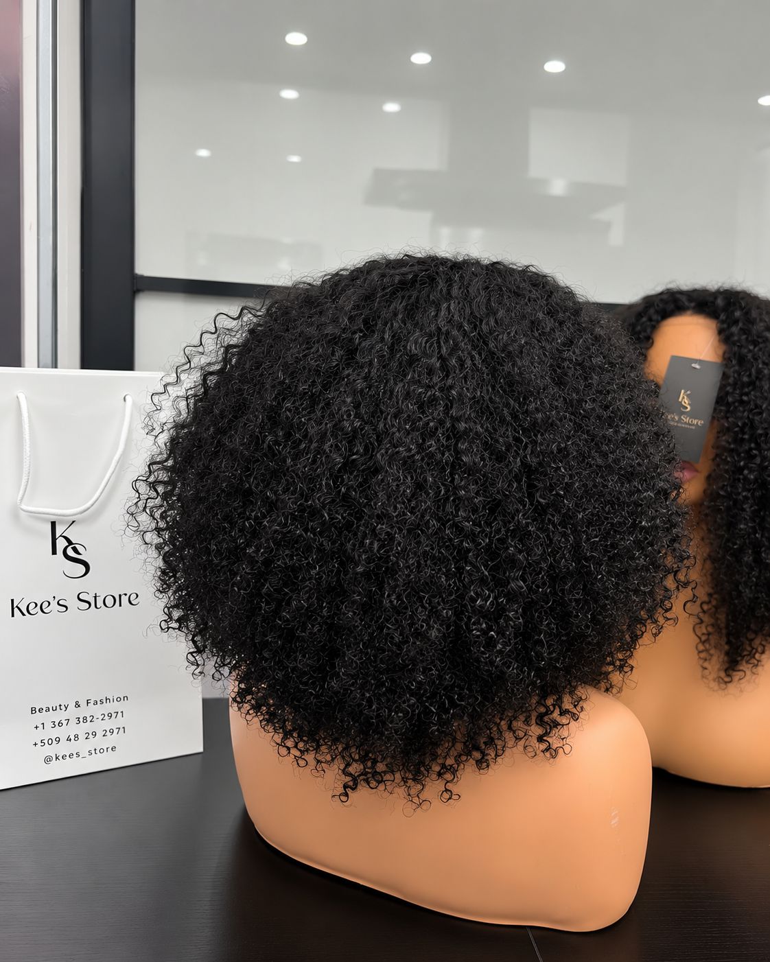 Perruque bandeau afro curly 16 pouces