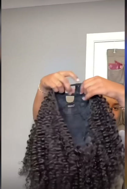 U Part Afro Curly Wig
